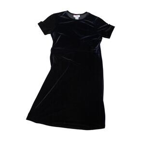 90s velvet midi dress made in korea